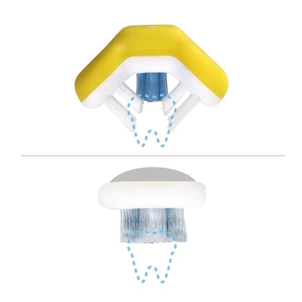 Escova de dentes Frida Baby Triple-Angle Toothhugger para criança Imagem de Escova de dentes Frida Baby Triple-Angle Toothhugger para criança