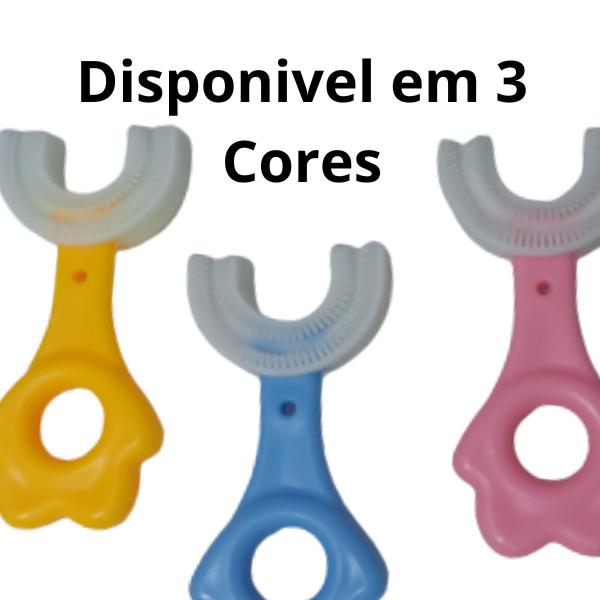 Imagem de Escova De Dentes Infantil 360 Forma U Criança 2 A 6 Anos