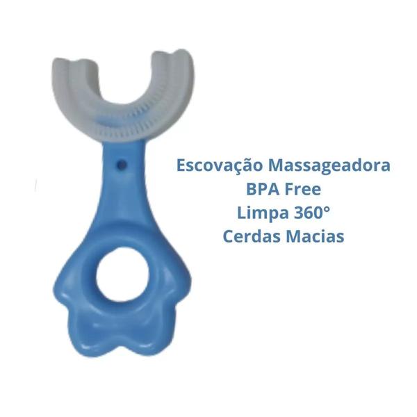 Imagem de Escova De Dentes Infantil 360 Forma U Criança 2 A 6 Anos - QG DOS PRODUTOS