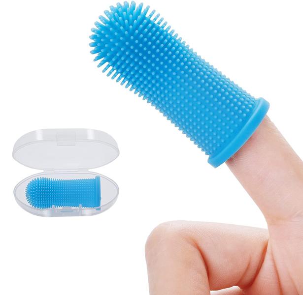 Escova De Dentes Para Pet De Dedo Silicone BPA Free Com Estojo Limpeza Bucal Cachorro Gato LR-0155 - Panda Rio Express Imagem de Escova De Dentes Para Pet De Dedo Silicone BPA Free Com Estojo Limpeza Bucal Cachorro Gato LR-0155