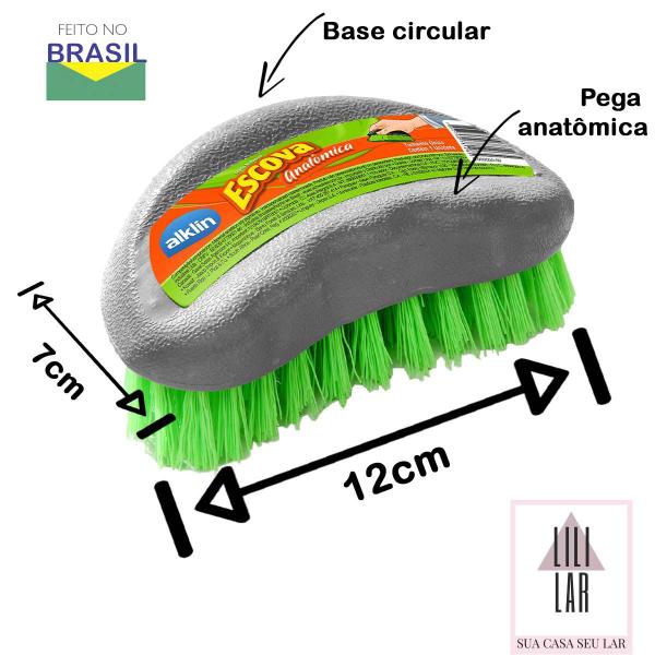 Imagem de Escova de Lavar Roupa Anatômica Multiuso para Limpeza de Roupa Objetos Tênis - Alklin