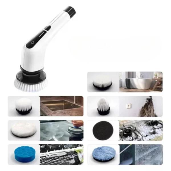 Escova De Limpeza Esfregão Mop Elétrico 9 Em 1 Giratório 360 Ajustavel Recarregavel Cozinh... Escova De Limpeza Esfregão Mop Elétrico 9 Em 1 Giratório 360 Ajustavel Recarregavel Cozinh...