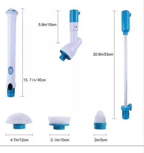 Imagem de Escova de Limpeza para Banheiro Esfregão Spin Scrubber Vassoura Elétrica