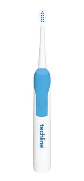 Imagem de ESCOVA DENTAL A PILHAS EDA01 com REFIL - AZUL - TECHLINE