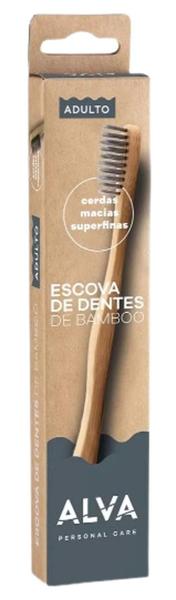 Imagem de Escova Dental Bambu Cerdas Super Finas Adulto Alva 1 Unidade