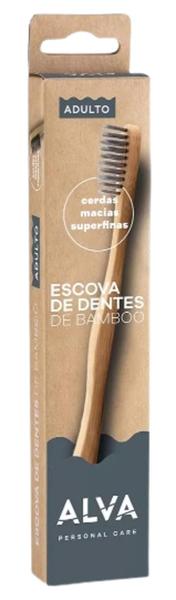 Imagem de Escova Dental Bambu Cerdas Super Finas Adulto Alva 1 Unidade