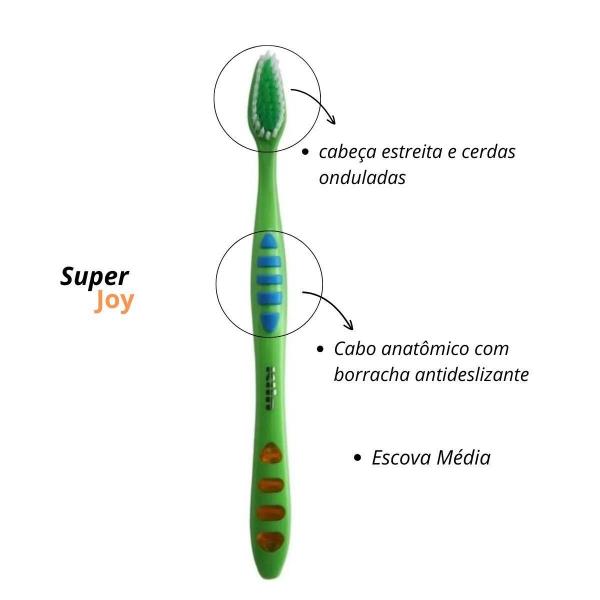 Imagem de Escova Dental Cabo Emborrachado Cerdas Macias Super Joy Klin