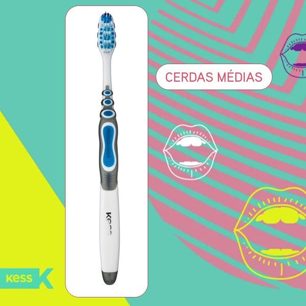 Imagem de Escova Dental Cerdas Médias Cross Clean Kess