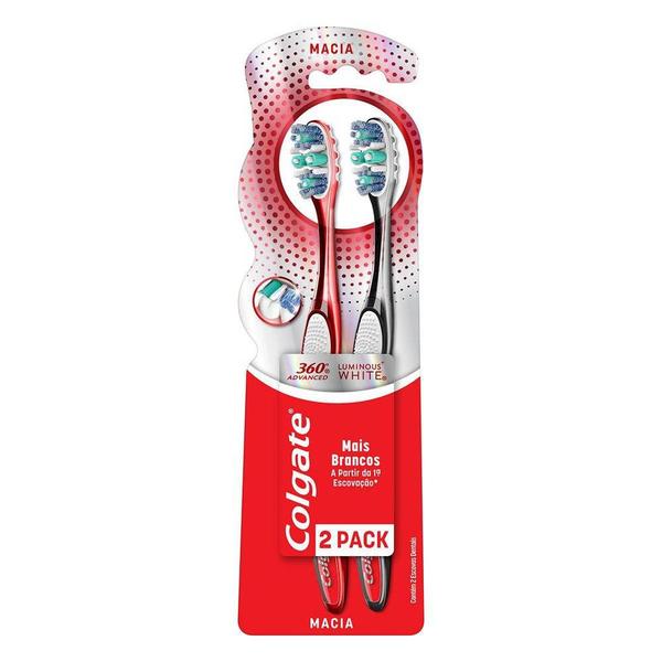 Imagem de Escova Dental Colgate 360º Luminous White Leve 2 Pague 1