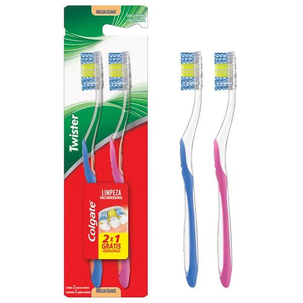 Imagem de Escova Dental Colgate Twister 2 Unidades Leve 2 Pague 1