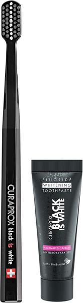 Imagem de Escova Dental Curaprox Black Is White + Creme Dental 8ml