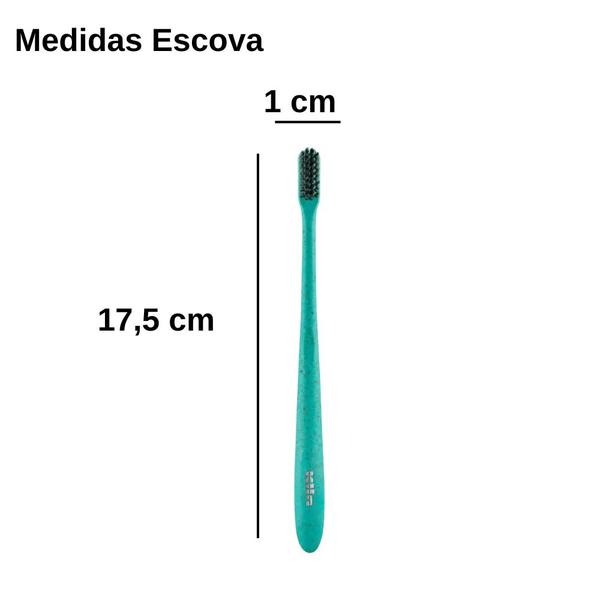 Imagem de Escova Dental Eco Cerdas Macia Com Infusão de Carvão - Klin