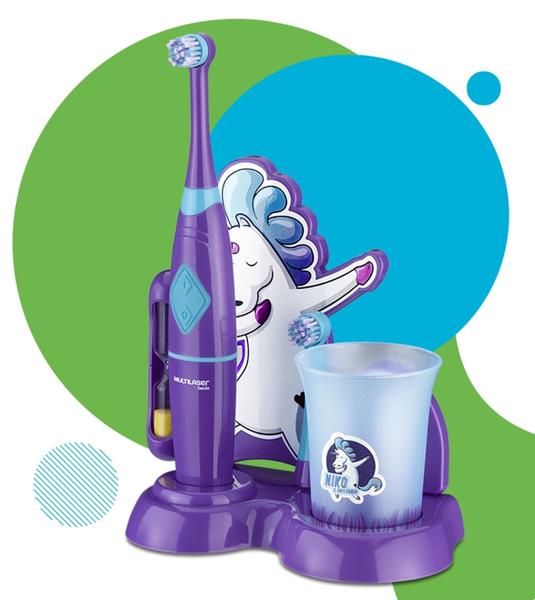 Imagem de Escova Dental Elétrica Kid Funny Brush Niko Multilaser Hc054