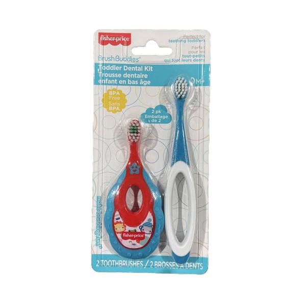 Imagem de Escova Dental Fisher-Price 1ª Dentição - Kit 2 Unidades