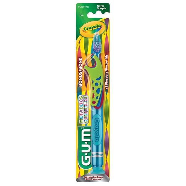 Imagem de Escova Dental Infantil  Crayola Marker  GUM  5 a 10 anos