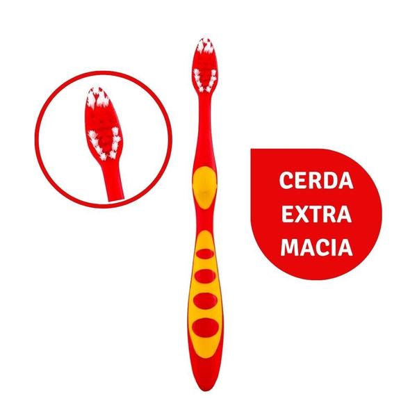Escova Dental Infantil Super Joy Extra Macia Klin Cores Sortidas Imagem de Escova Dental Infantil Super Joy Extra Macia Klin Cores Sortidas