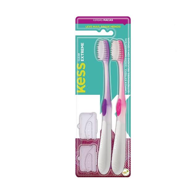 Imagem de Escova Dental Kess Macia Leve 2 Pague 1 - 2092