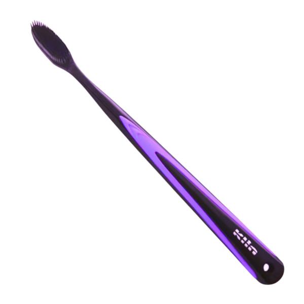 Escova Dental Macia Nanotech Black Cerdas Em Silicone Klin Imagem de Escova Dental Macia Nanotech Black Cerdas Em Silicone Klin