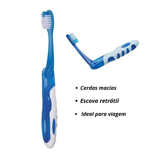 Imagem de Escova Dental Macia Retrátil Ideal Para Viagem Klin