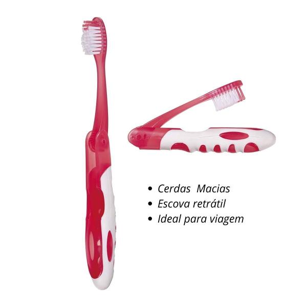 Imagem de Escova Dental Macia Retrátil Ideal Para Viagem Klin