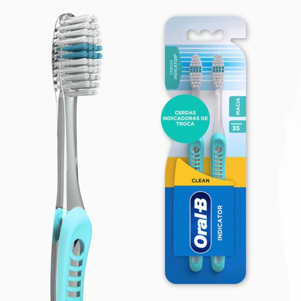 Imagem de Escova Dental Oral-B Indicador Plus 35 com 2 Unidades Leve 2 Pague2