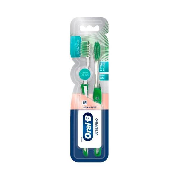 Imagem de Escova Dental Oral-B Pro-Saude Ultrafino Sensitve 2 Unidades