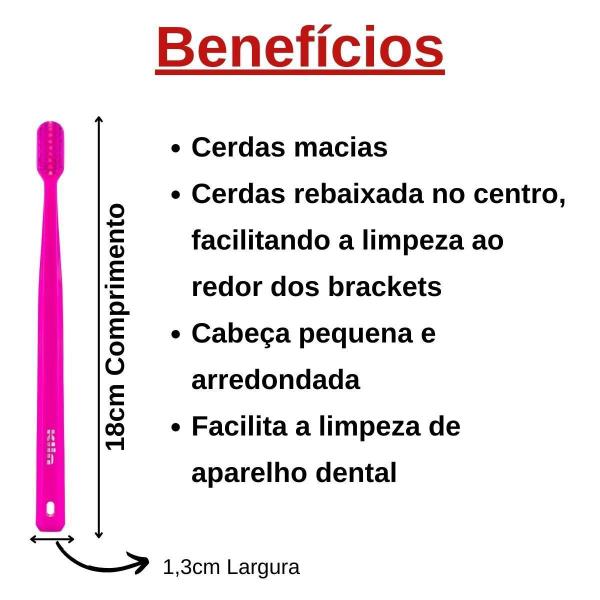 Imagem de Escova Dental Ortodontic Cerdas Macia - Klin