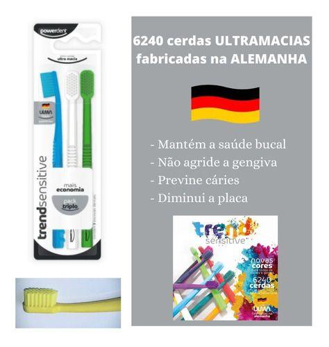 Imagem de Escova Dental Trend Sensivel Sensitive Ultra Macia com 3 Powerdent