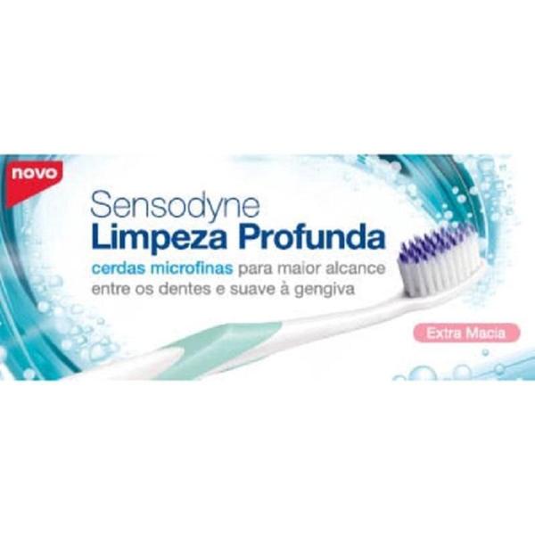 Imagem de Escova Dente Extra Macia Limpeza Profunda Sensodyne Kit X2