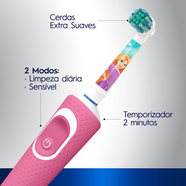 Imagem de Escova Elétrica Oral-B Princess 1 Unidade, Cor: Rosa                                                                                        