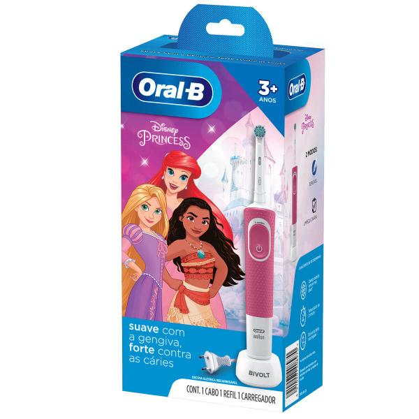 Imagem de Escova Elétrica Oral-B Princess 1 Unidade, Cor: Rosa