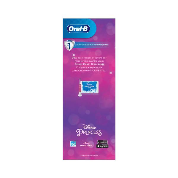 Imagem de Escova Elétrica Oral-B Princess 1 Unidade, Cor: Rosa