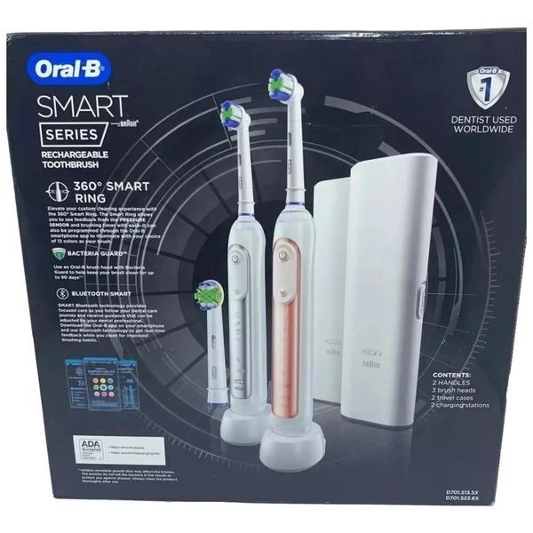 Imagem de Escova Elétrica Oral B Smart Series bluetooth pack com 2