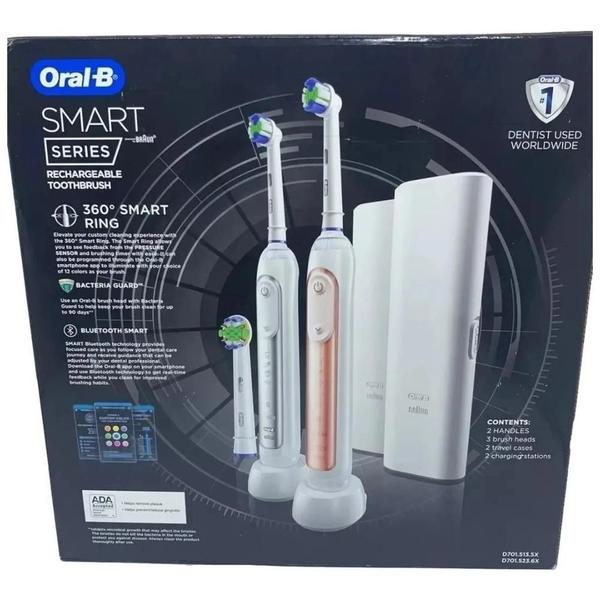 Imagem de Escova Elétrica Oral B Smart Series Bluetooth Pack Com 2