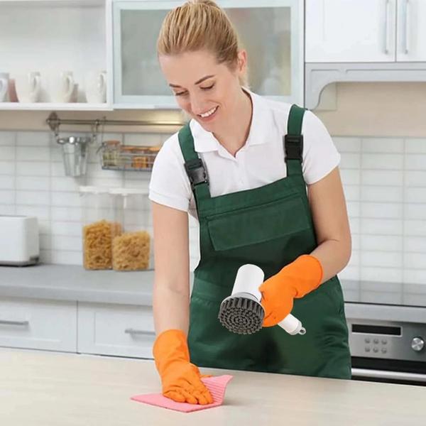 Imagem de Escova Elétrica Sem Fio para Limpeza de Cozinha, Banheiro e Azulejos