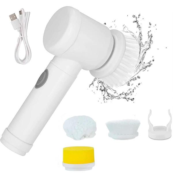 Escova Elétrica Usb Super ulejo Microfibra 360º Ajustável - Bellator Imagem de Escova Elétrica Usb Super ulejo Microfibra 360º Ajustável