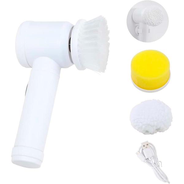 Escova Elétrica Usb Super ulejo Microfibra 360º Ajustável - Laurus Imagem de Escova Elétrica Usb Super ulejo Microfibra 360º Ajustável