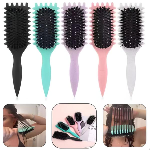 Escova Finalizadora para Cabelos Cacheados Ondulado Reduz Frizz Desembaraço Suave Sem Dani... Escova Finalizadora para Cabelos Cacheados Ondulado Reduz Frizz Desembaraço Suave Sem Dani...