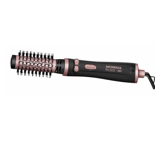 Escova Giratória Mondial Black Rose Erb-01 1200w Bivolt 110v/220v