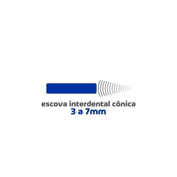 Imagem de ESCOVA INTERDENTAL CONICA 3 a 7mm