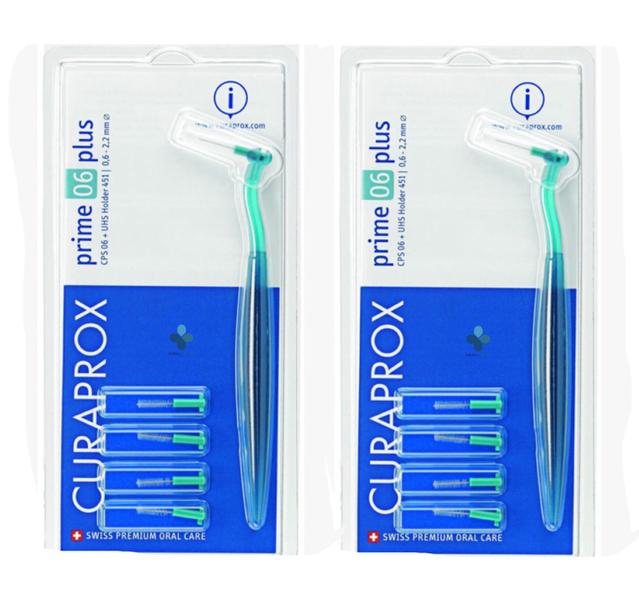 Imagem de Escova Interdental Curaprox CPS 06 Prime Plus Kit Com 2