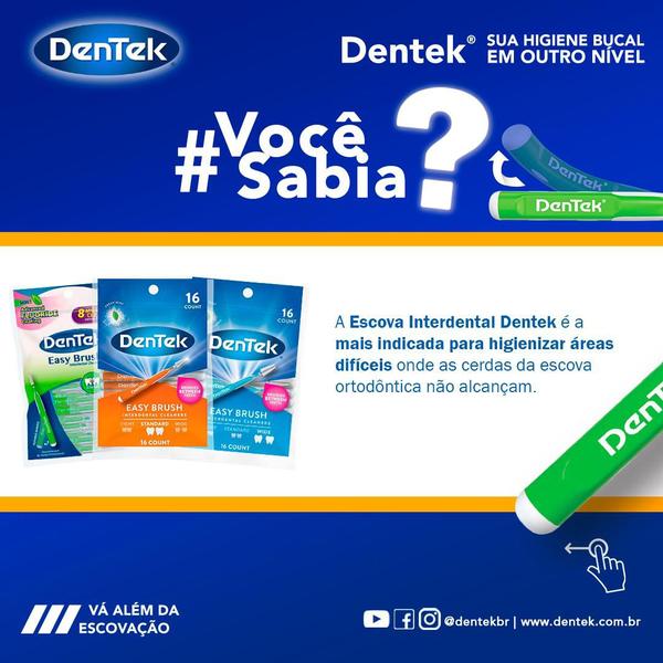 Imagem de Escova Interdental Dentek Easy Brush Padrão com 10 unidades