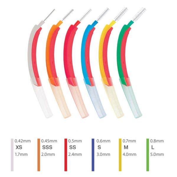 Imagem de Escova Interdental EasyFlex Edel White c/ 6 Vários Tamanhos