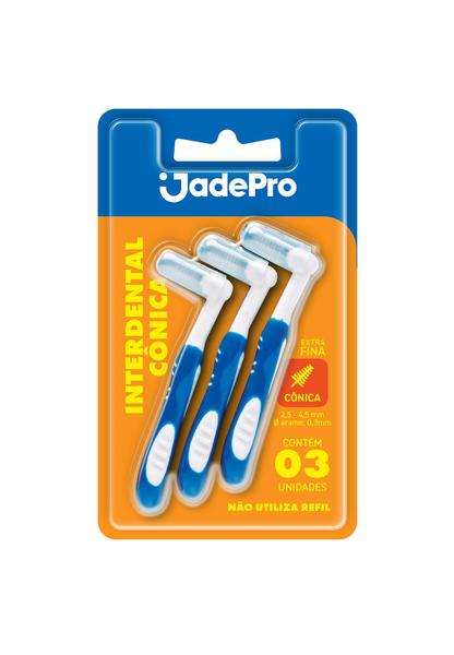 Imagem de Escova Interdental Extra Fina com 3 unidades JadePro (cônica)