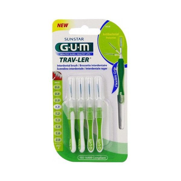 Imagem de Escova Interdental G.U.M Proxabrush 1,1Mm, 4 Unidades