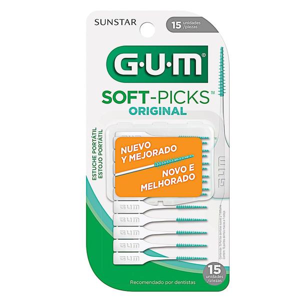 Imagem de Escova Interdental Gum Soft-Picks Original com 15 Unidades