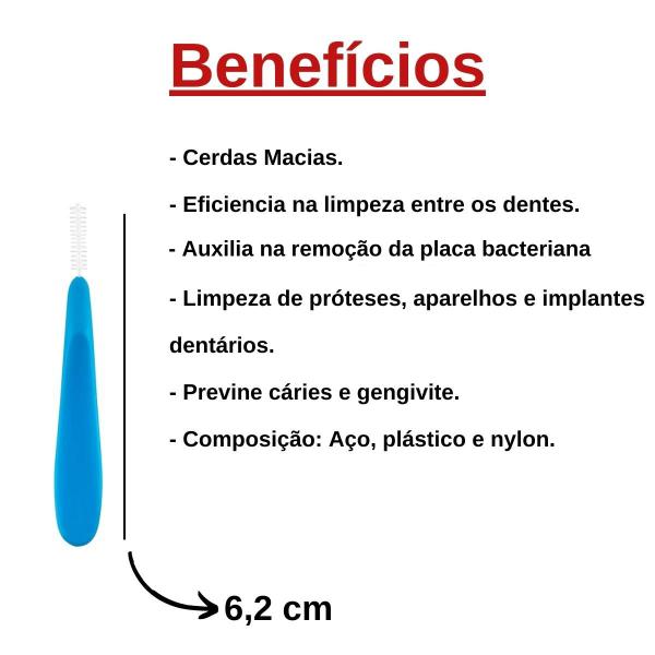 Imagem de Escova Interdental - Limpeza de Prótese, Aparelho Dentário