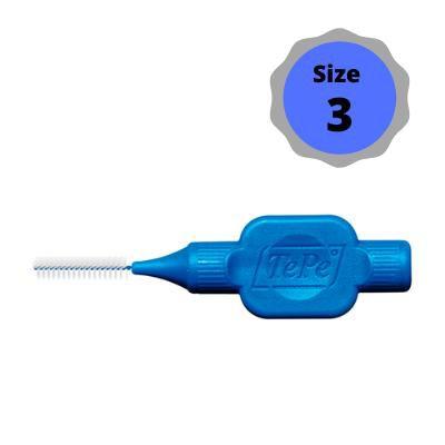 Imagem de Escova Interdental Macia  Tepe Original Azul Size 3  0.6mm  8 unidades