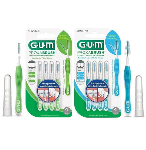 Imagem de Escova interdental proxa brush kit 1.6 e 1.1 c/8 un - gum