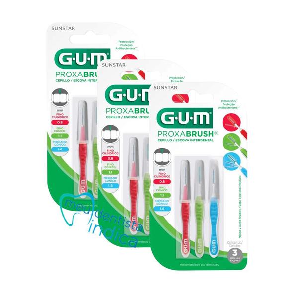 Imagem de Escova Interdental Sortida  GUM  9 unidades